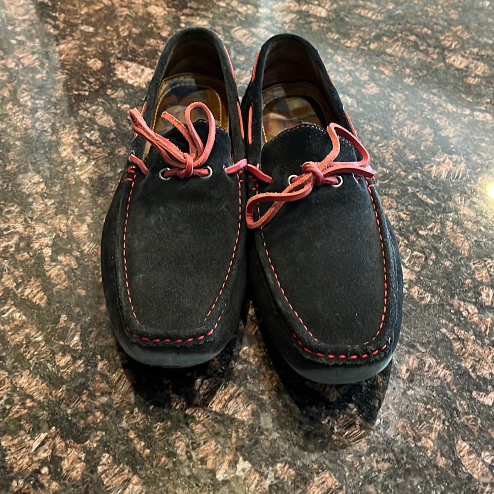 1901 Driving Loafer Black Suede